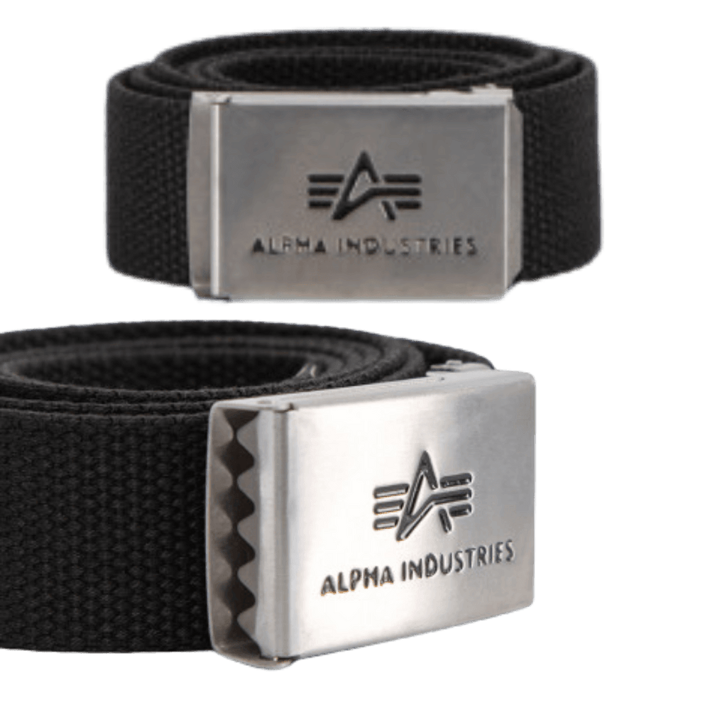 Alpha Industries Big A Belt / Gürtel in black 03 - JeanZone
