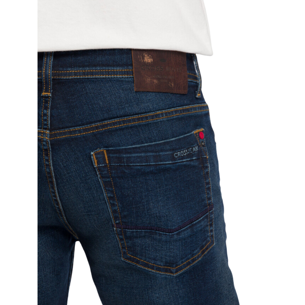 Cross Jeans Antonio – Relaxed Fit Herrenjeans Deep Blue