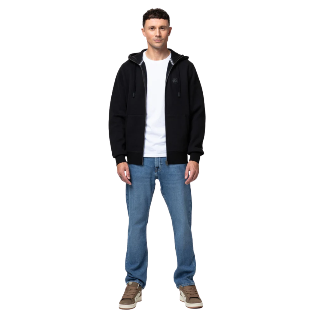 Pitbull Herren Zip-Hoodie Hilltop 22 mit Rückenprint und Fleece-Innenfutter