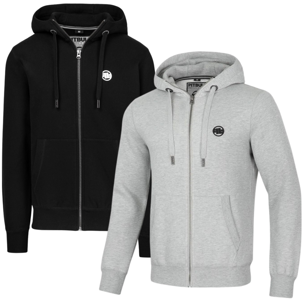 Pitbull Herren Zip-Up Hoodie – Premium Hoodie „Kleines Logo“