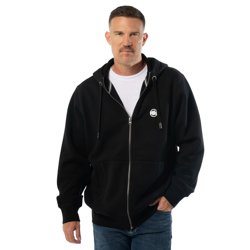 Pitbull Herren Zip-Up Hoodie – Premium Hoodie „Kleines Logo“