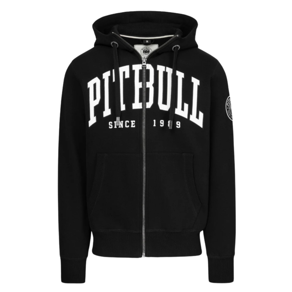 Pitbull Zip-Hoodie NORTON – Herren Hoodie 360 g/m² Schwarz