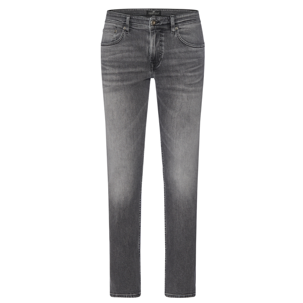 Cross Herren Jeans Dylan Straight Leg E195-164 in greyblack