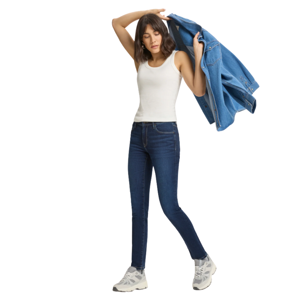 Cross Damen Jeans Anya Slim Fit P489-272 in deep blue