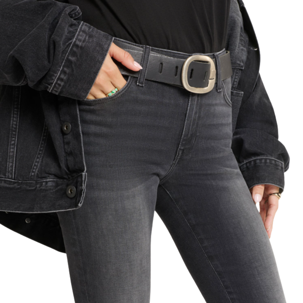 Cross Damen Jeans Anya Slim Fit P489-275 in used black