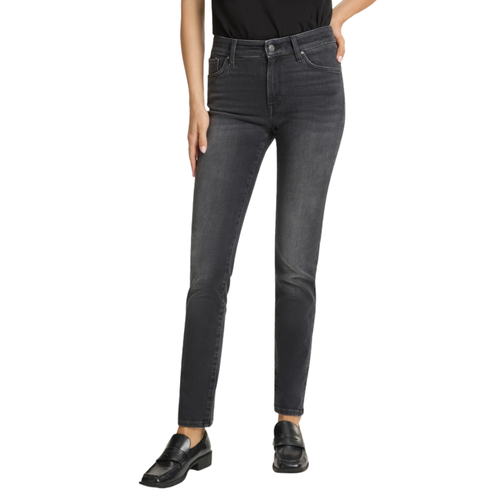 Cross Damen Jeans Anya Slim Fit P489-275 in used black