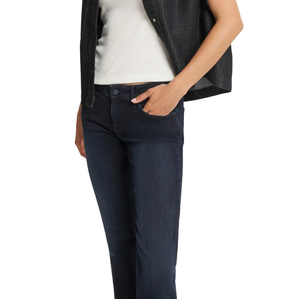 Cross Damen Jeans Rose N487-088 Straight in blue black