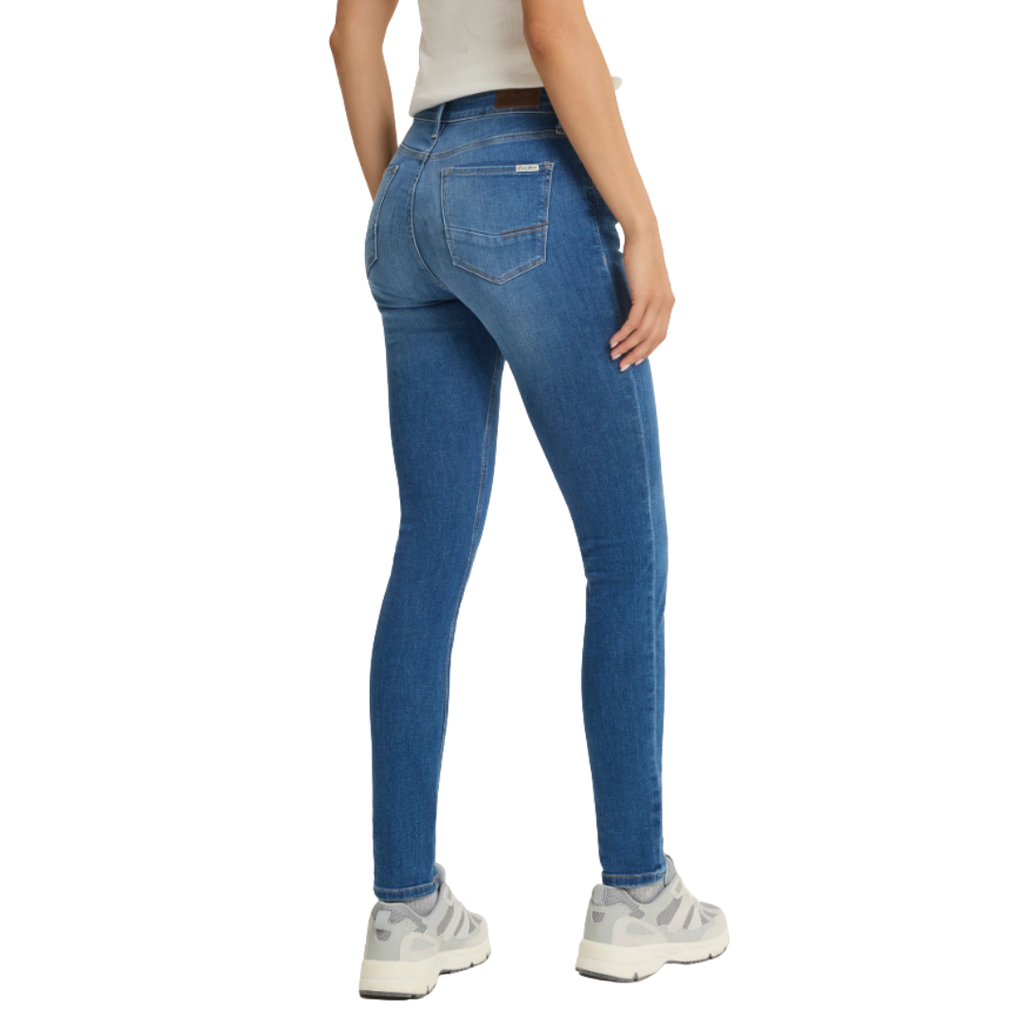 Cross Damen Jeans Alan N497-321 Skinny in Mid Blue