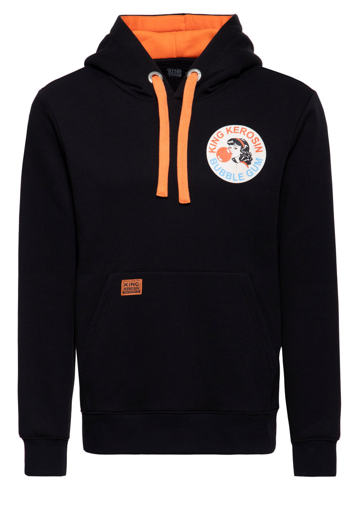 King Kerosin Bubble Gum Herren Hoodie mit Vintage-Frontprint