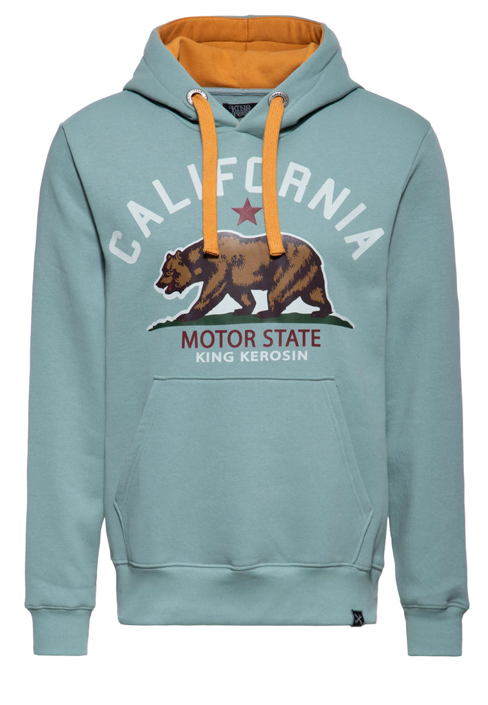 King Kerosin California Print Herren Hoodie – Vorderansicht