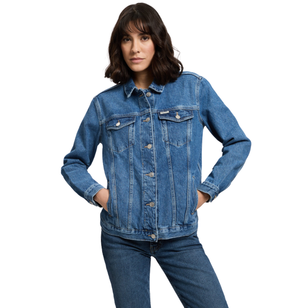 CROSS JEANS Damen Jeansjacke im Regular Fit Vorderansicht