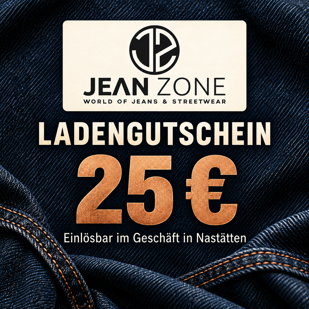 JeanZone Ladengutschein über 25 € – einlösbar im Geschäft in Nastätten