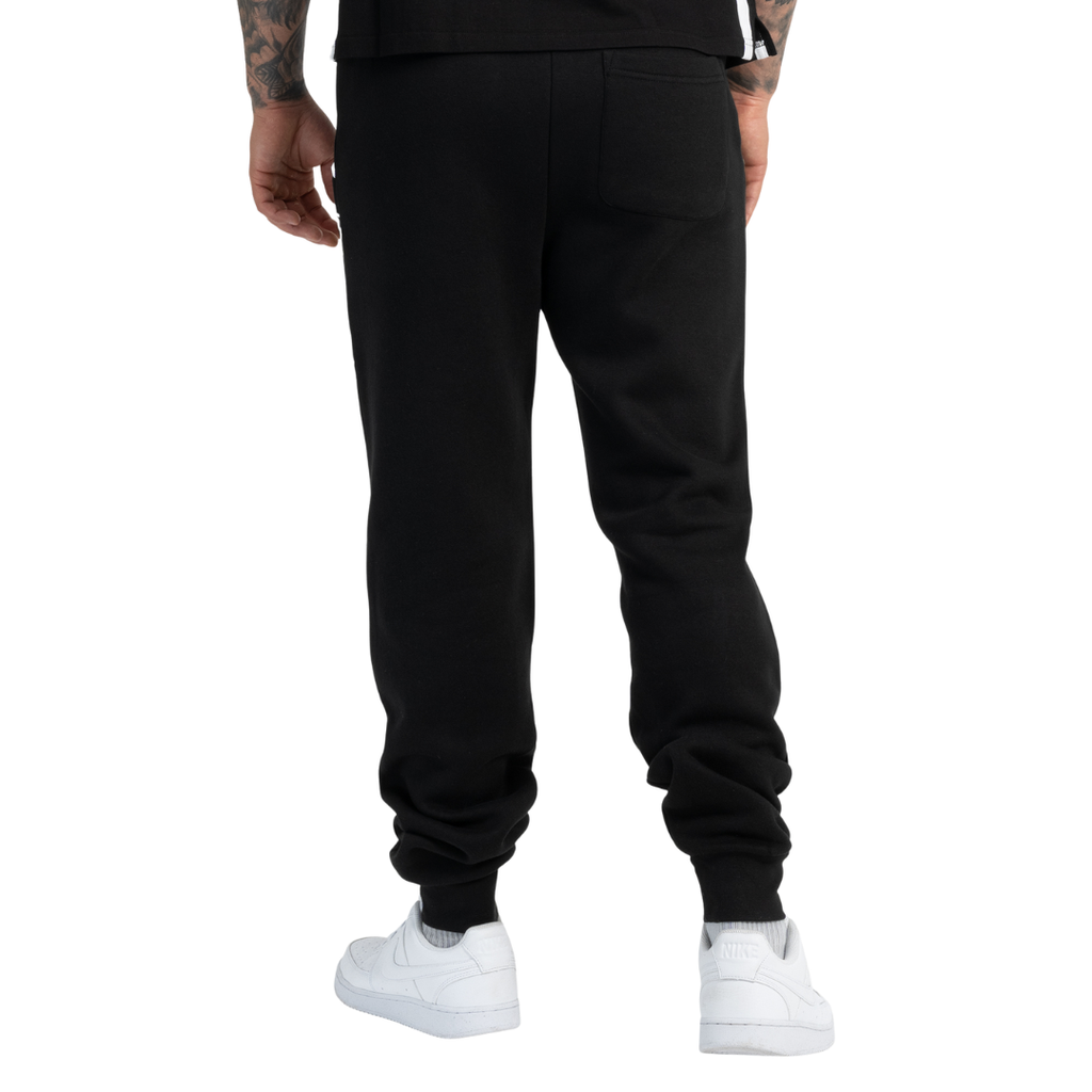 Lonsdale Herren Jogginghose Marldon Slim Fit Schwarz mit Logo-Print