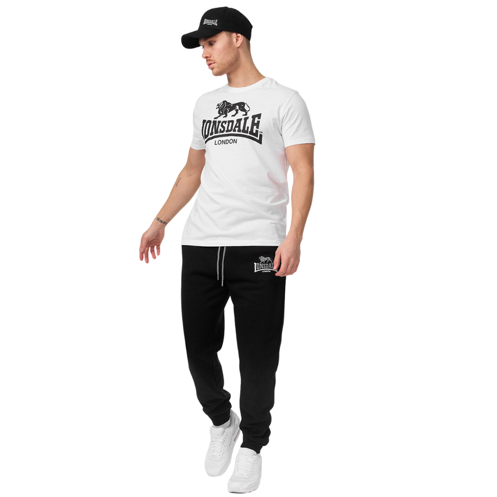 Lonsdale Herren Jogginghose Two Tones mit zweifarbigem Logo-Print
