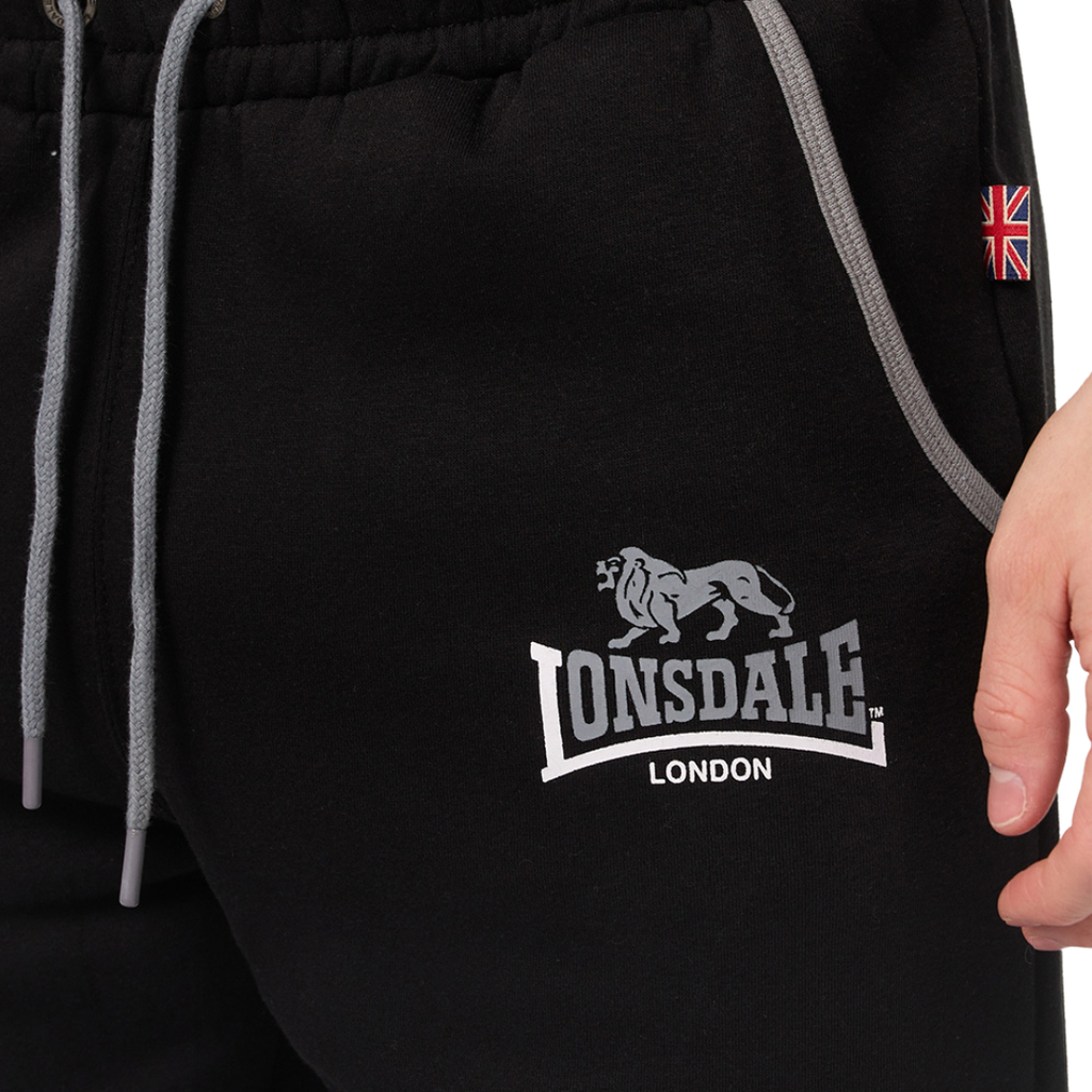 Lonsdale Herren Jogginghose Two Tones mit zweifarbigem Logo-Print