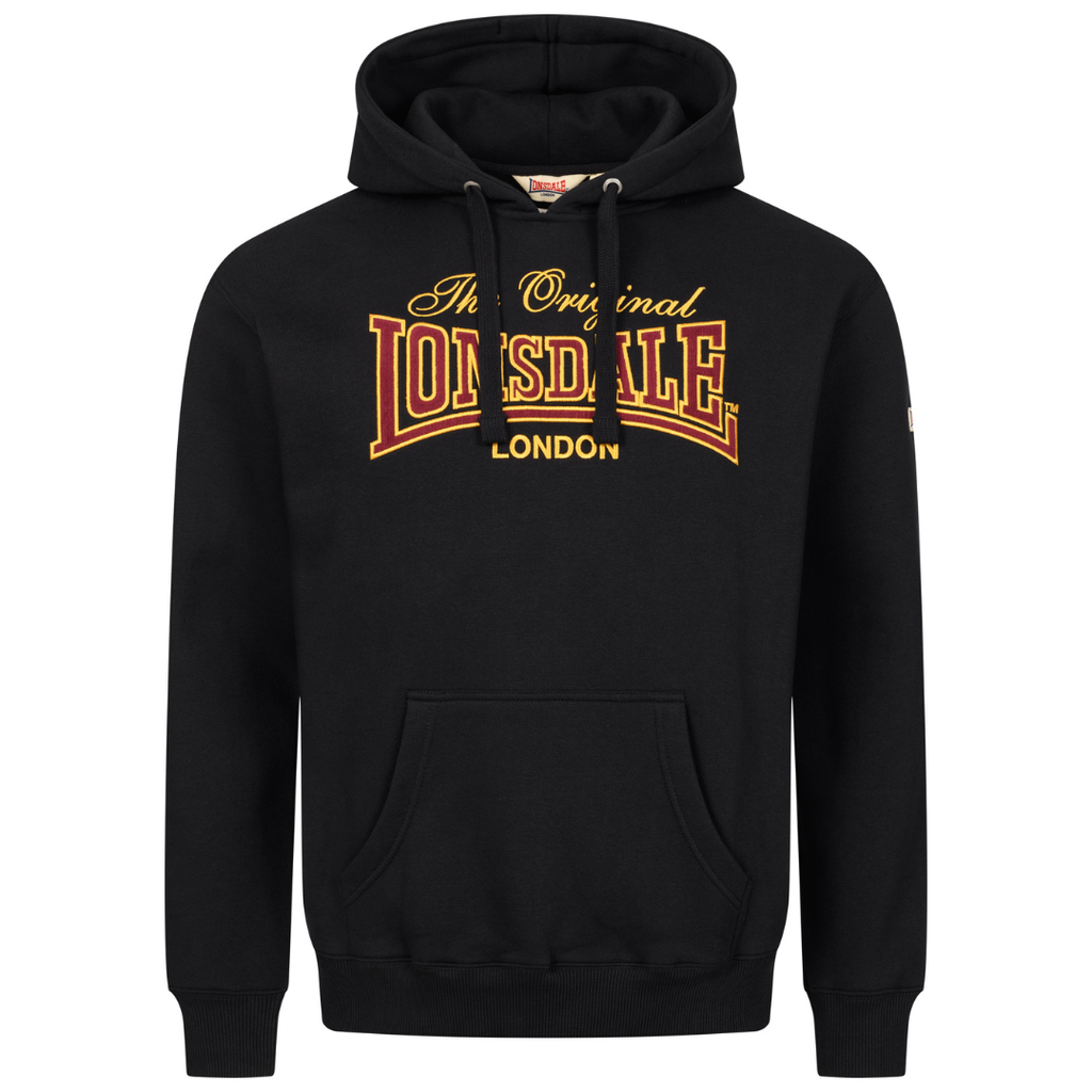 Lonsdale London Herren Hoodie Prestolee mit Logo-Applikation und Kängurutasche