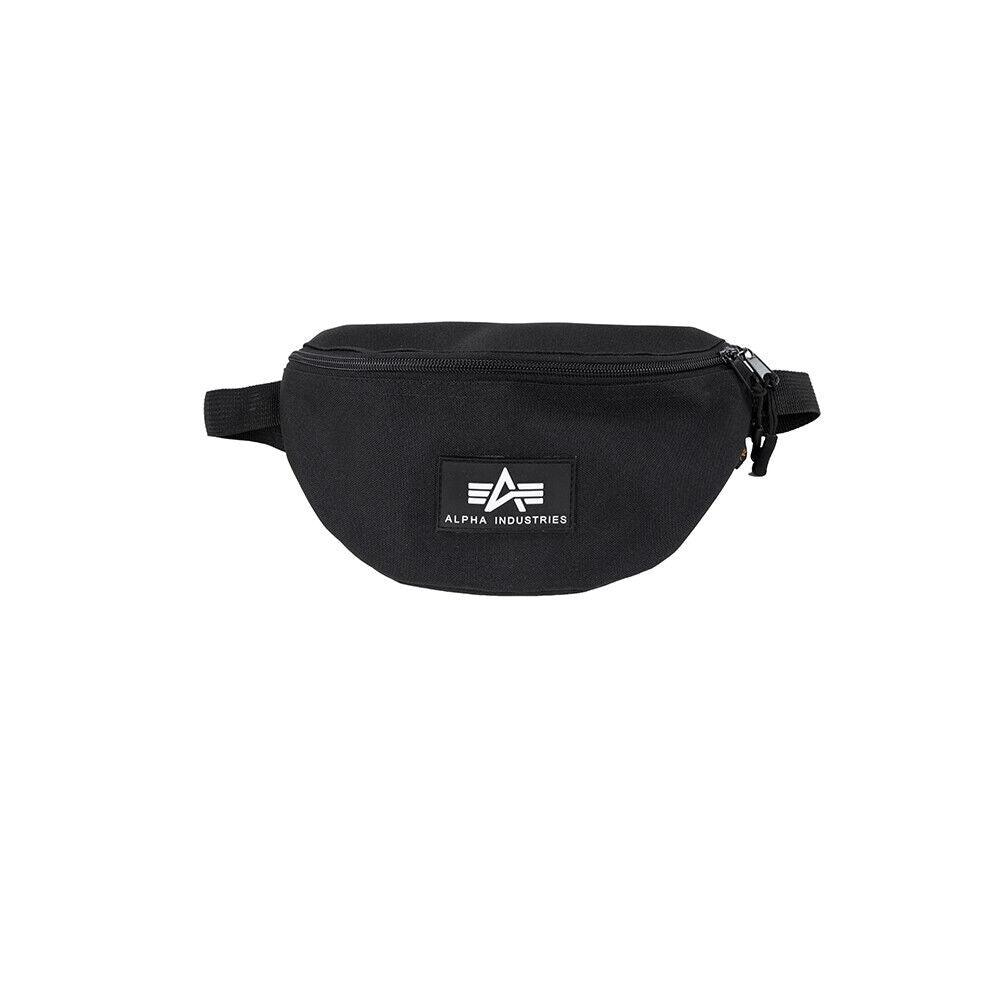 Alpha Industries Rubber Print Waist Bag in black 03 - JeanZone