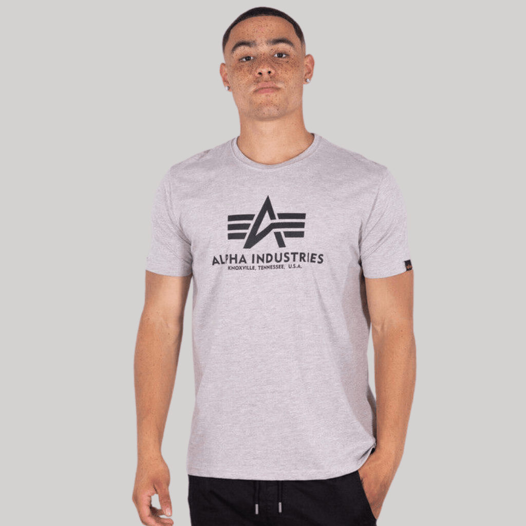 Alpha Industries T-Shirt Basic T in hazel melange 624 - Jeans Boss