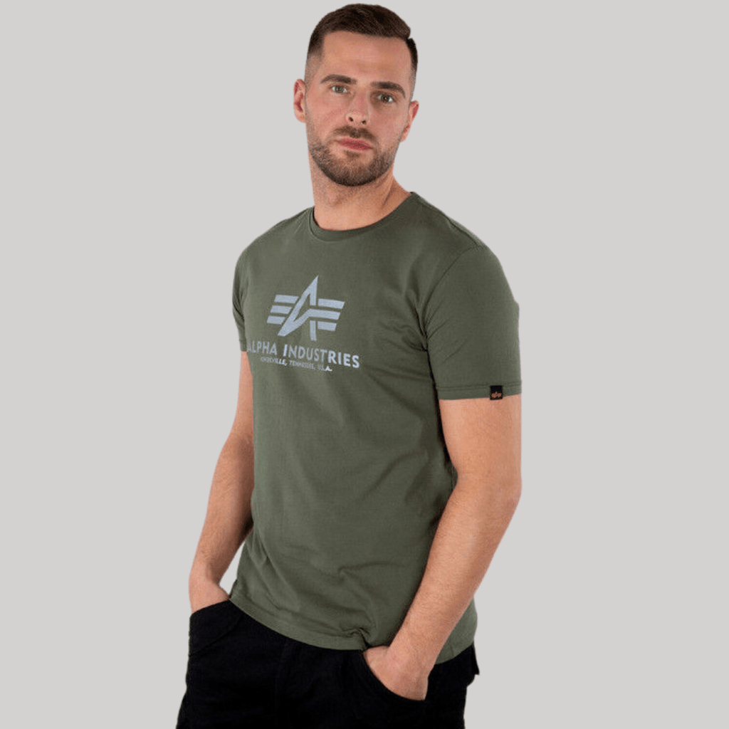 Alpha Industries T-Shirt Basic T RP in dark olive - Jeans Boss