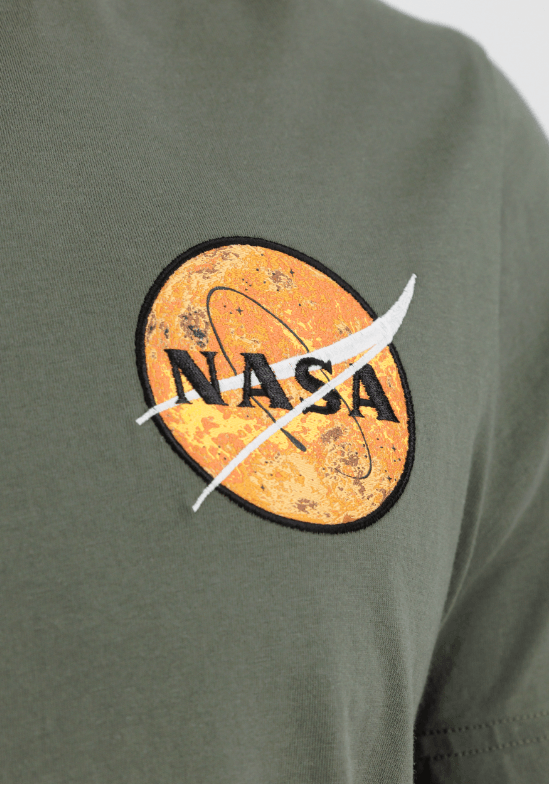 Alpha Industries T-Shirt Herren NASA Davinci T Print Shirt Premium - Jeans Boss