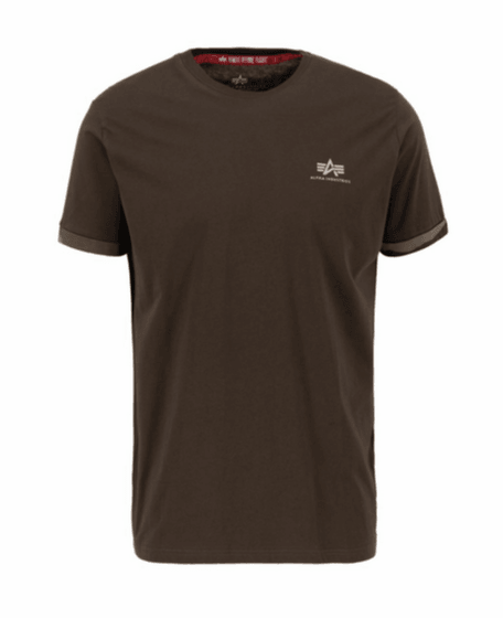 Alpha Industries T-Shirt Herren Roll-Up Sleeve T Shirt 106509 ver.Farben - Jeans Boss