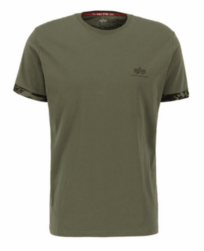 Alpha Industries T-Shirt Herren Roll-Up Sleeve T Shirt 106509 ver.Farben - Jeans Boss