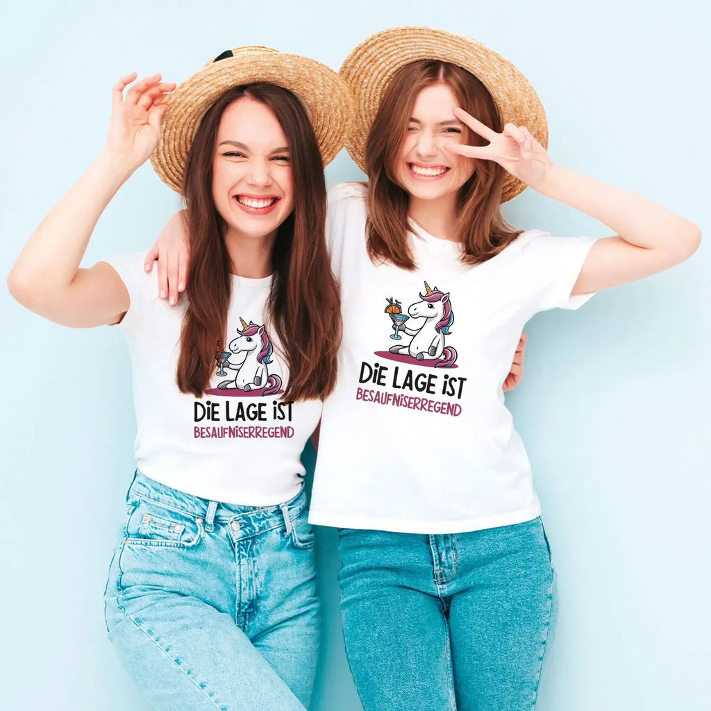 bedrucktes-t-shirt-fur-damen-die-lage-ist-besaufniserregend-1 - JeanZone