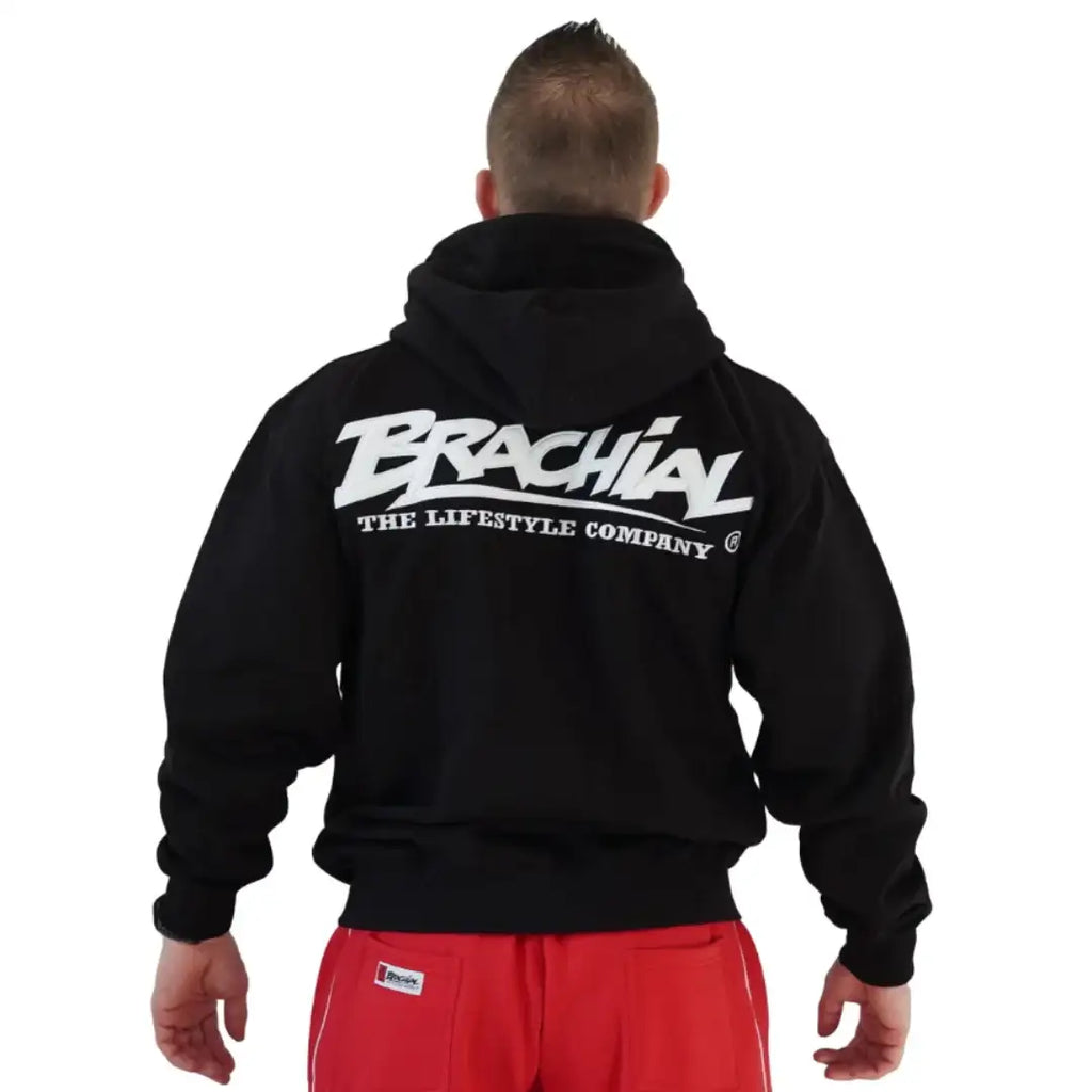 brachial-herren-zip-hoodie-kapuzenjacke-creed-in-blackwhite-1 - JeanZone
