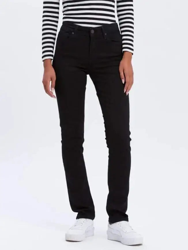 cross-damen-jeans-anya-slim-p489-155-in-schwarz-1 - JeanZone
