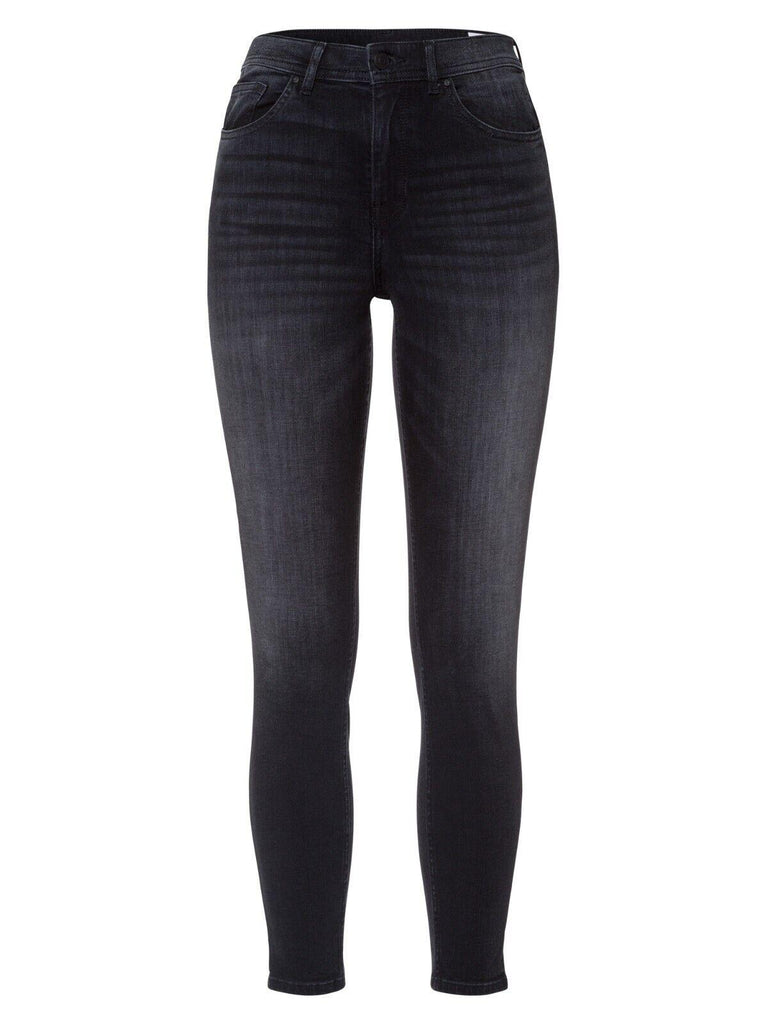 Cross Damen Jeans Hose Super Skinny Judy P429-058 in Grey Black Stretch - JeanZone
