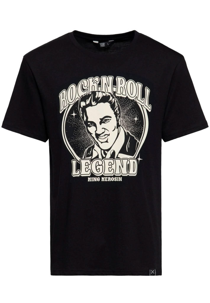 king-kerosin-herren-classic-t-shirt-rockn-roll-legend-in-black-kki41053-200-1 - JeanZone