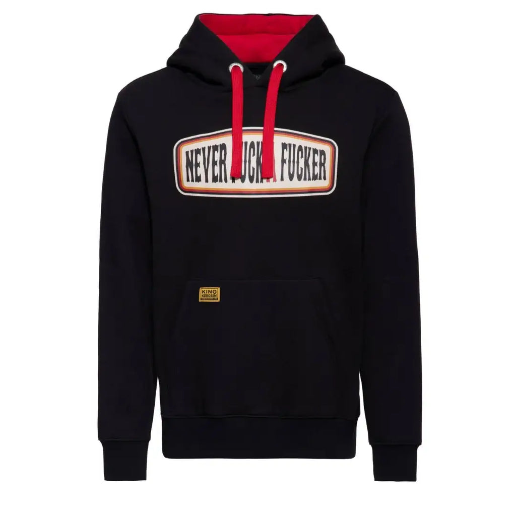 king-kerosin-herren-hoodie-kapuzenpullover-never-fuck-a-fucker-in-black-1 - JeanZone
