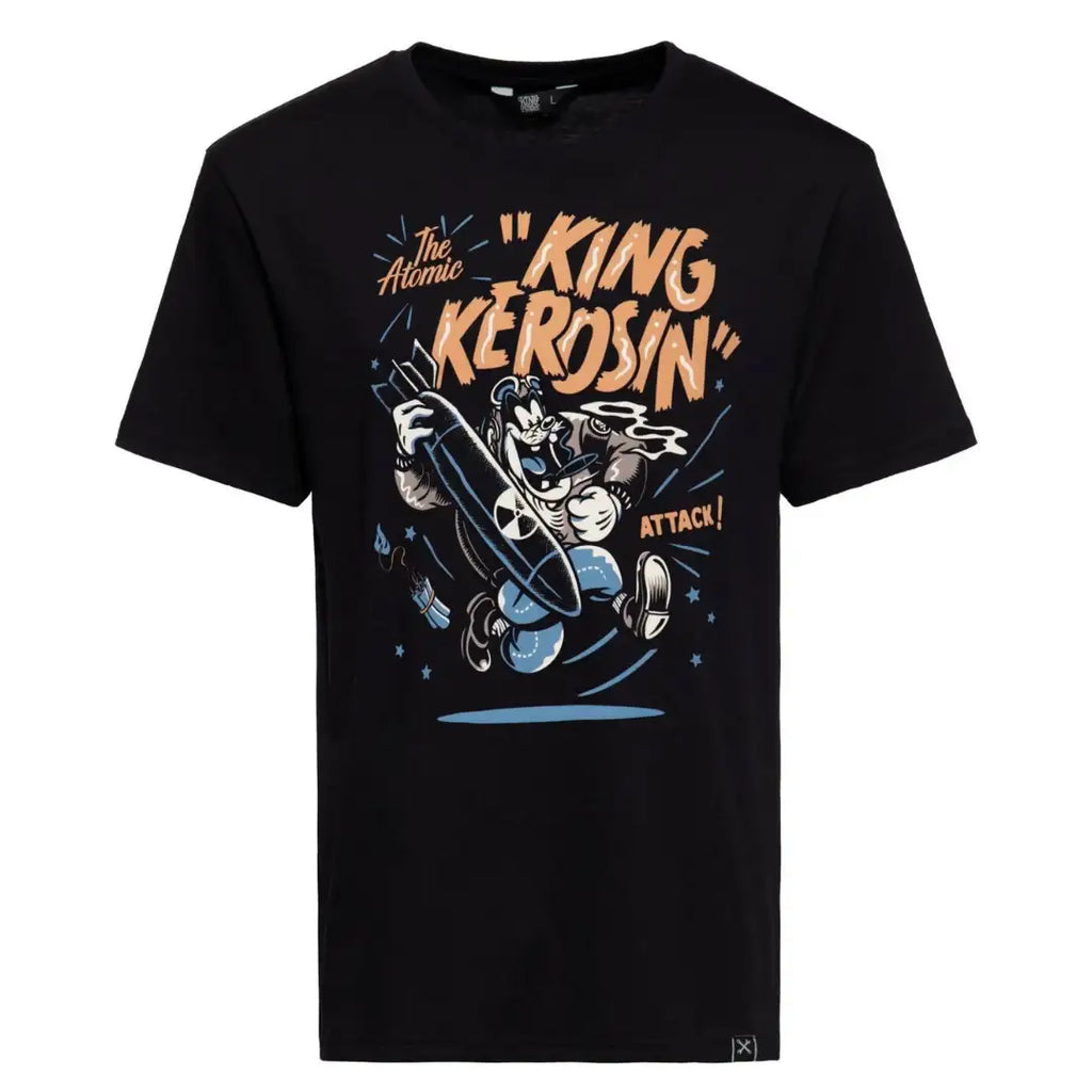 king-kerosin-herren-regular-fit-t-shirt-atomic-in-black-1 - JeanZone