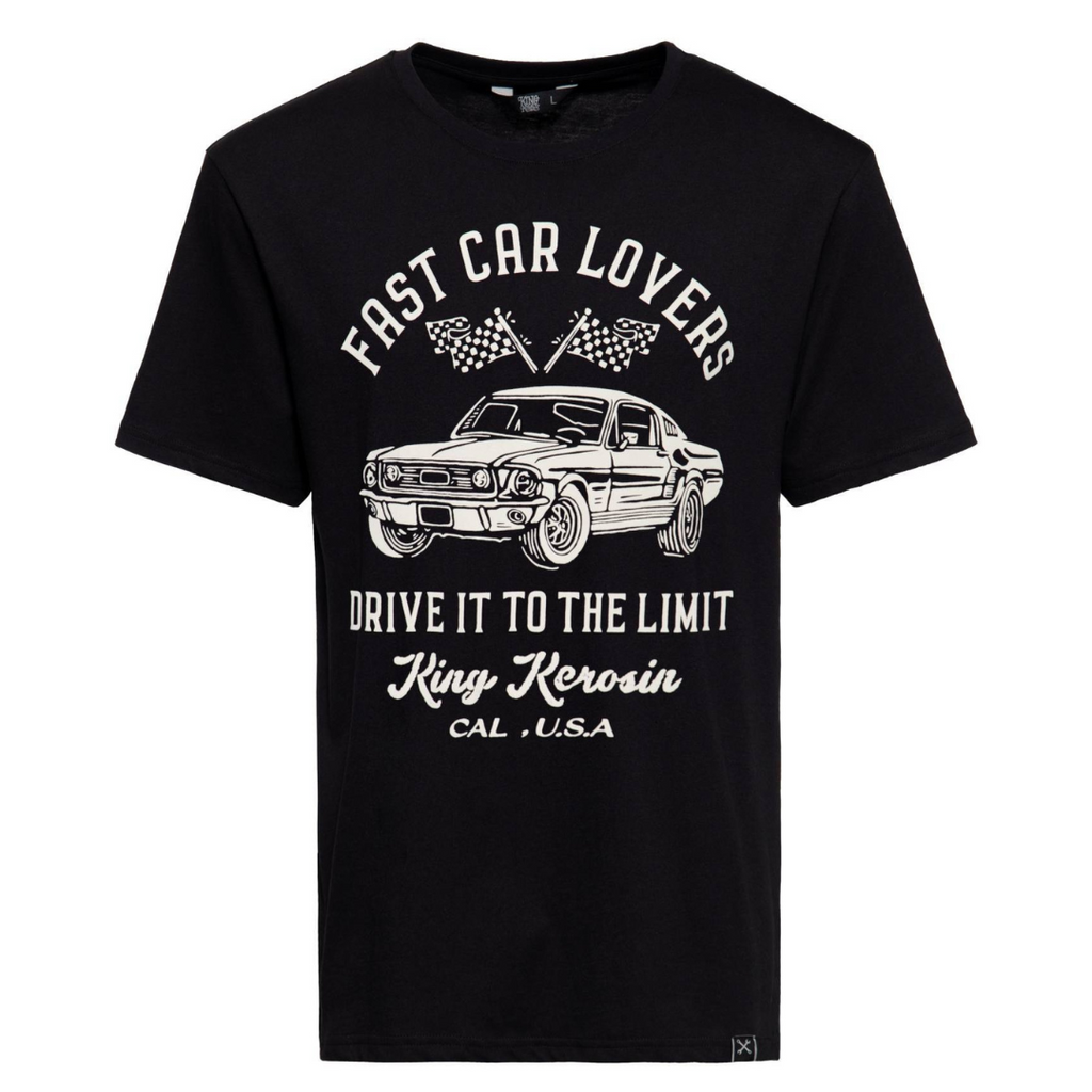 king-kerosin-herren-t-shirt-drive-it-to-the-limit-in-black-1 - JeanZone