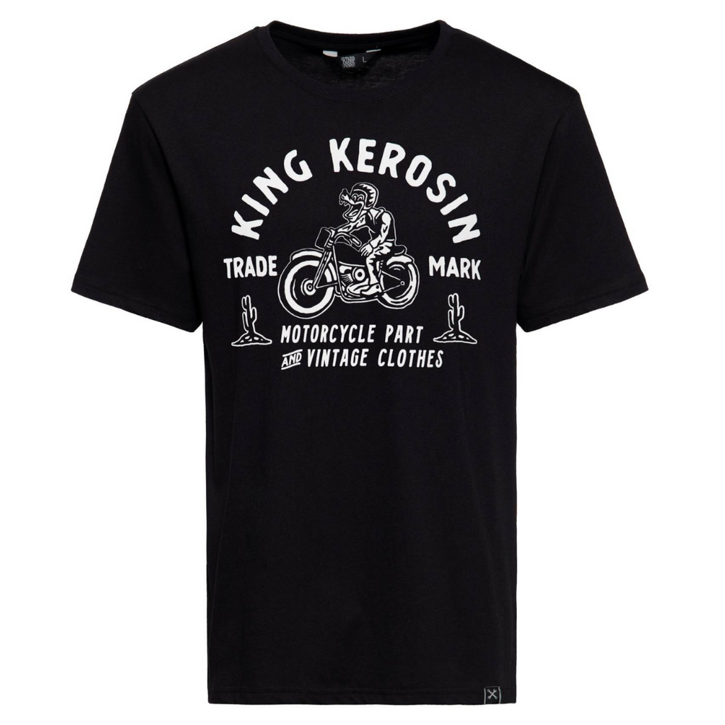 king-kerosin-herren-t-shirt-motorcycle-part-and-vintage-clothes-in-black-1 - JeanZone