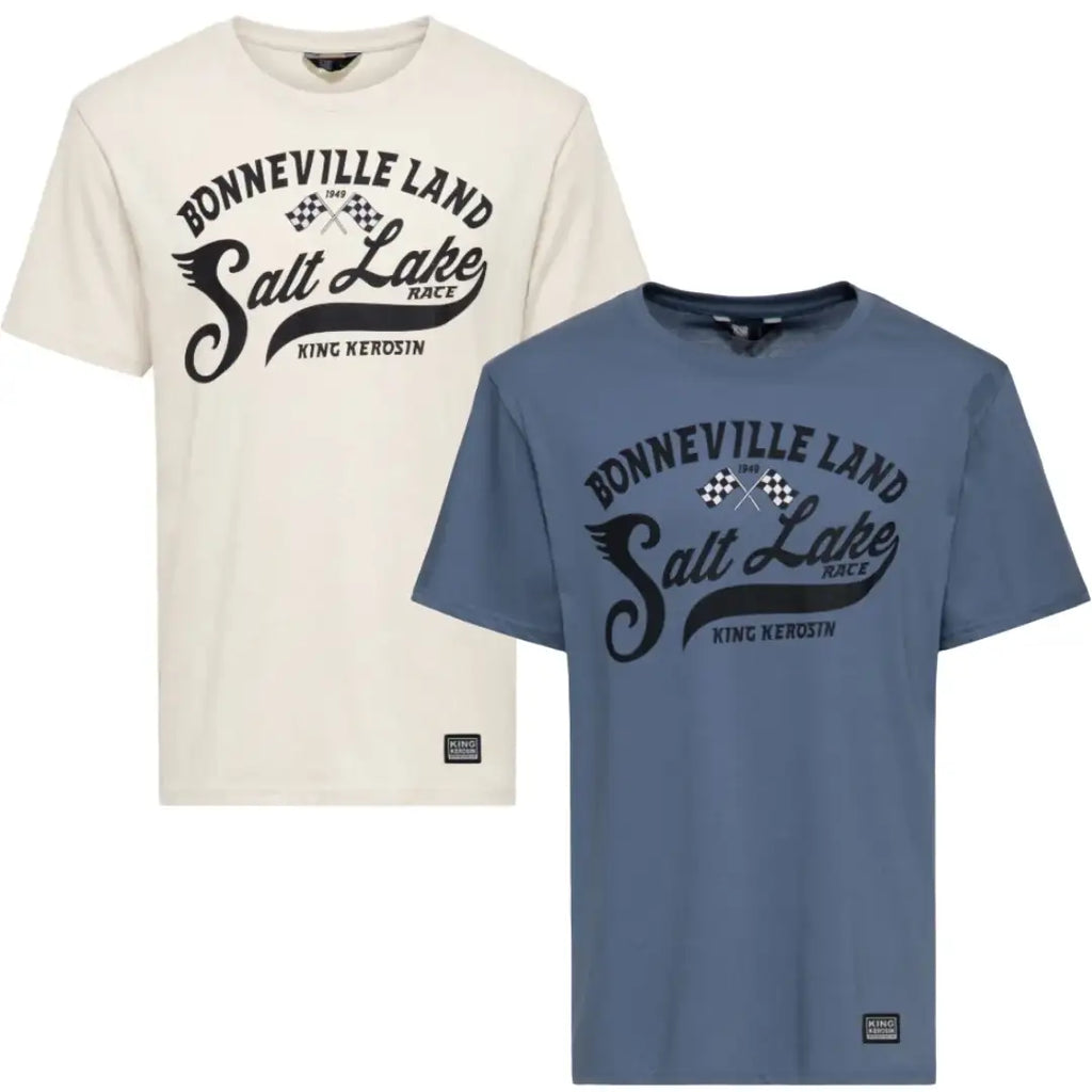 king-kerosin-herren-t-shirt-regular-bonneville-land-1 - JeanZone
