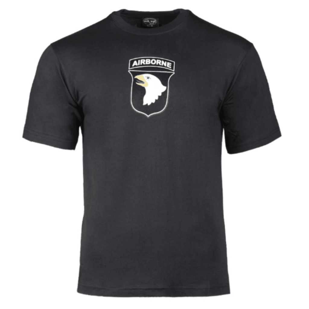 mil-tec-herren-print-t-shirt-us-101st-luftlande-division-in-schwarz-1 - JeanZone