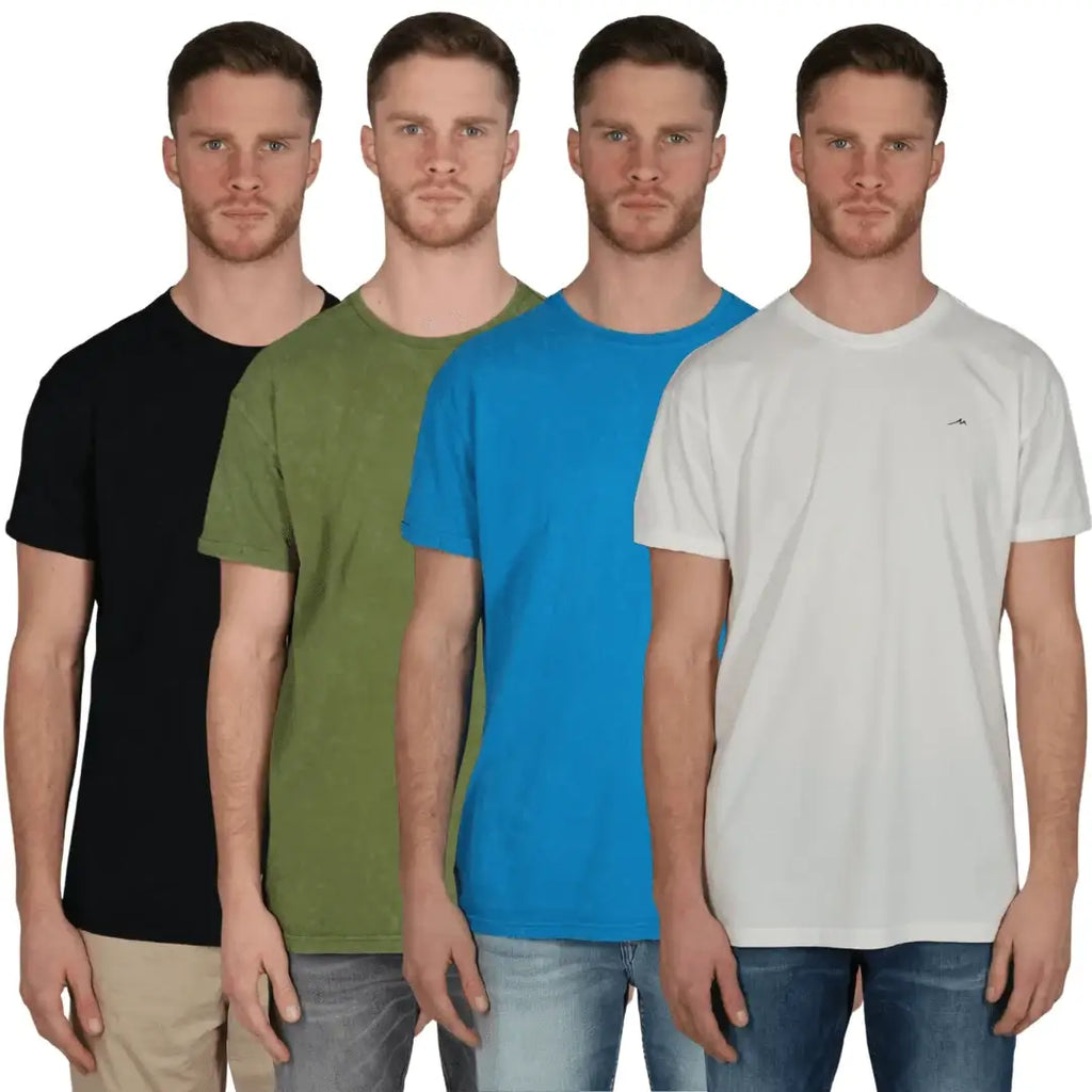 miracle-of-denim-herren-basic-t-shirt-mit-leichter-batik-optik-1 - JeanZone
