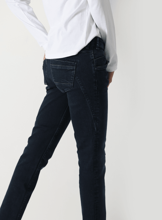 Miracle of Denim Jeans Damen Regular Fit Rea in Slip Blue Black - Jeans Boss