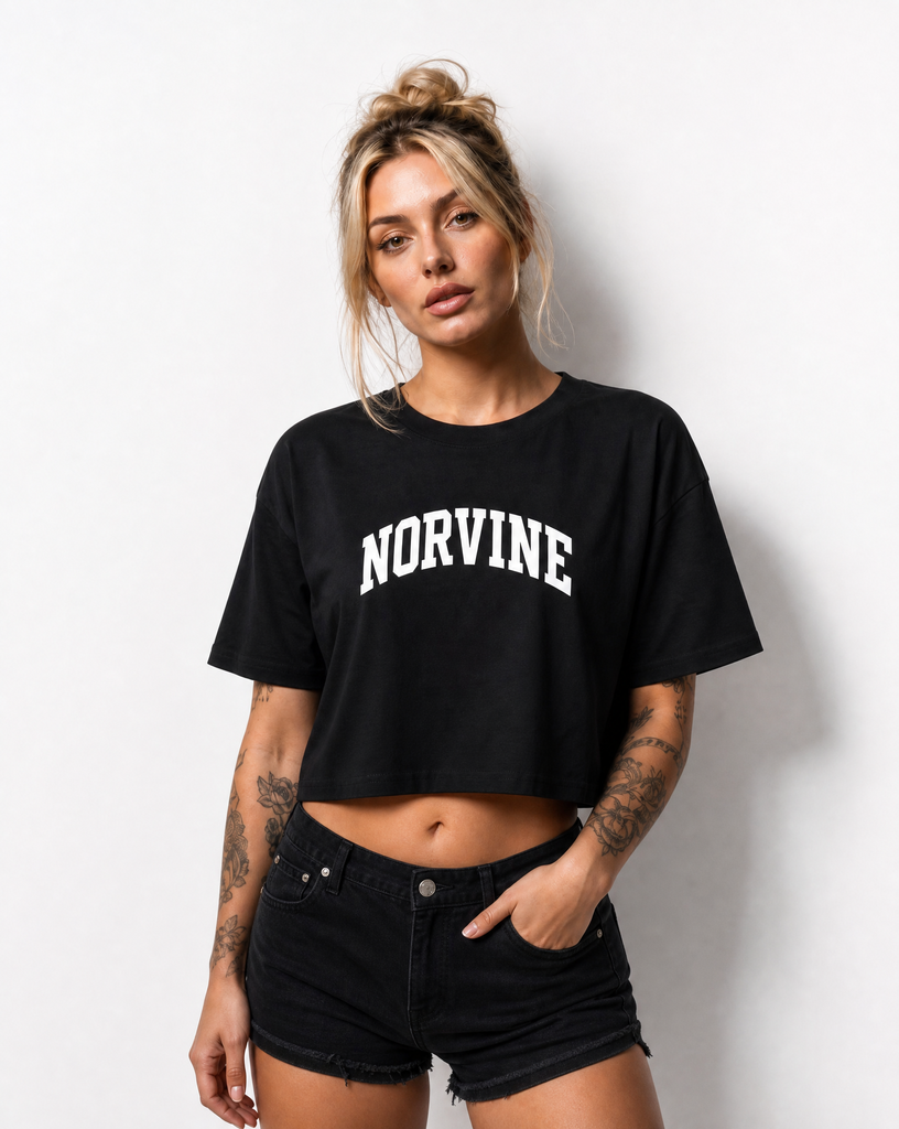 norvine-crop-top-damen-cropped-t-shirt-mit-premium-logo-print-1 - JeanZone