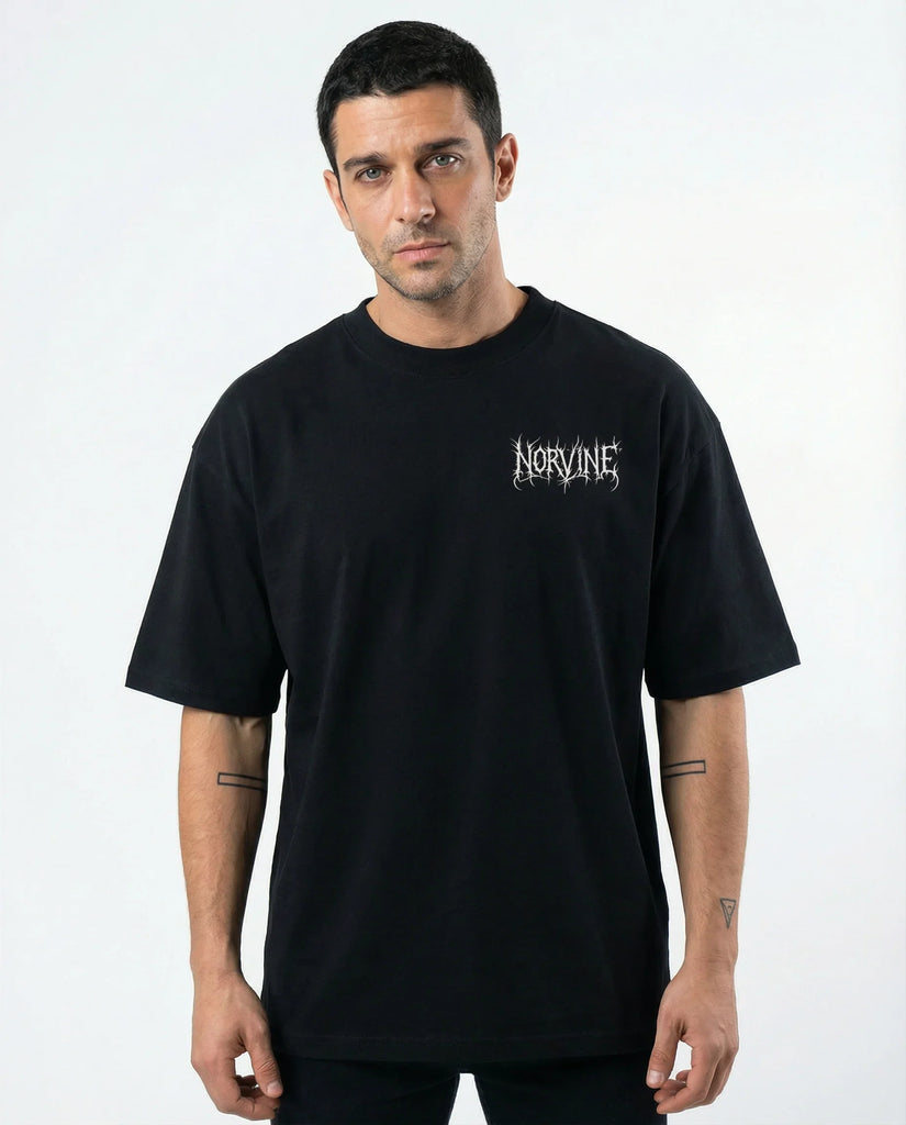 Norvine Metal Veins T-Shirt – Oversized Unisex Shirt aus Bio-Baumwolle - JeanZone