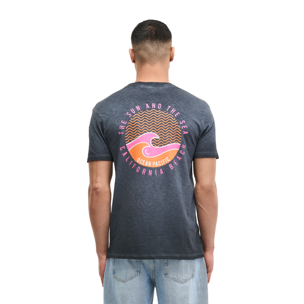 ocean-pacific-herren-t-shirt-merimbula-210044-anthraciteorange-1 - JeanZone
