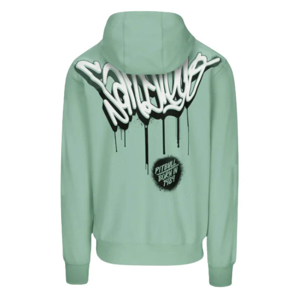 pitbull-herren-hoody-graffitti-in-light-mint-1 - JeanZone