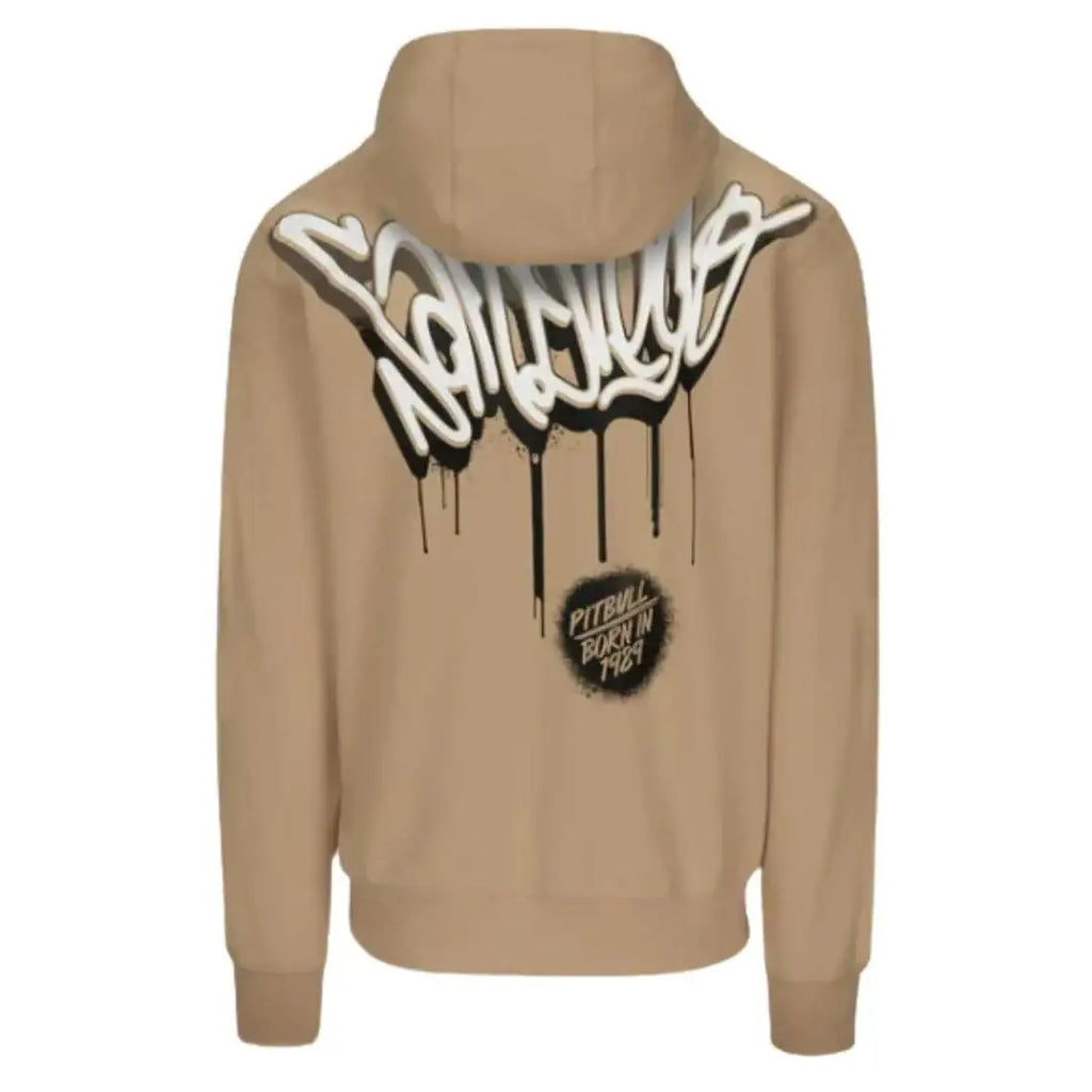 pitbull-herren-hoody-graffitti-in-pale-sand-1 - JeanZone