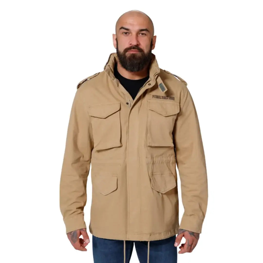 pitbull-herren-militarjacke-m-65-field-jacket-im-army-style-in-sand-1 - JeanZone
