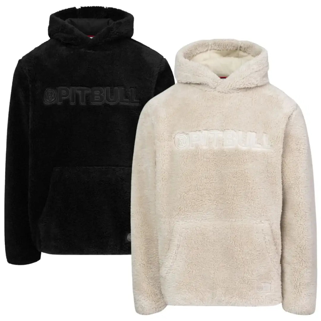 pitbull-herren-sherpa-fleece-hoodie-aragon-in-black-oder-offwhite-1 - JeanZone