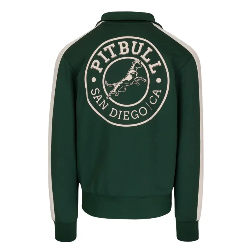 pitbull-herren-sweatjacke-oldschool-san-diego-ca-retro-style-in-grun-1 - JeanZone