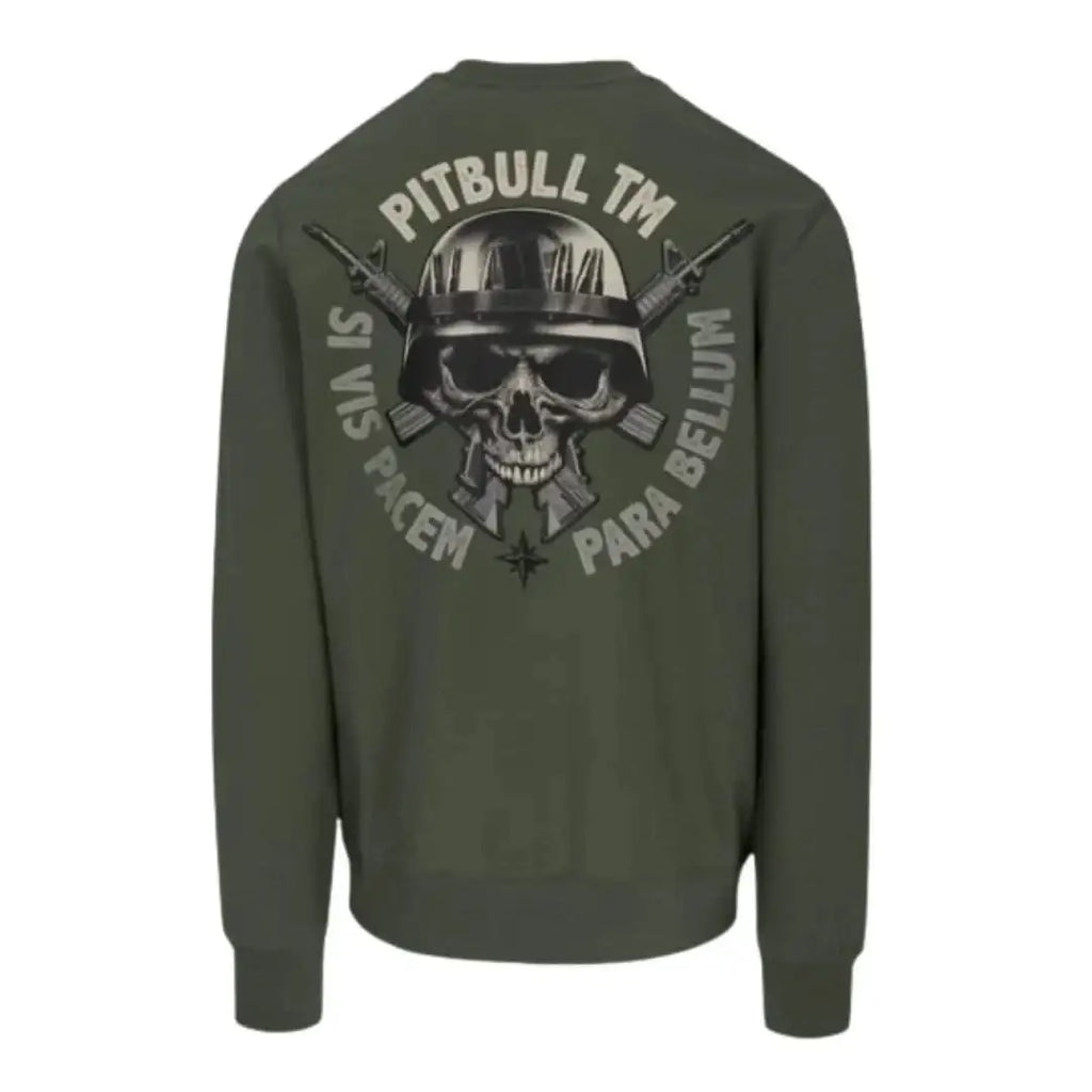 pitbull-herren-sweatshirt-para-bellum-in-old-green-1 - JeanZone