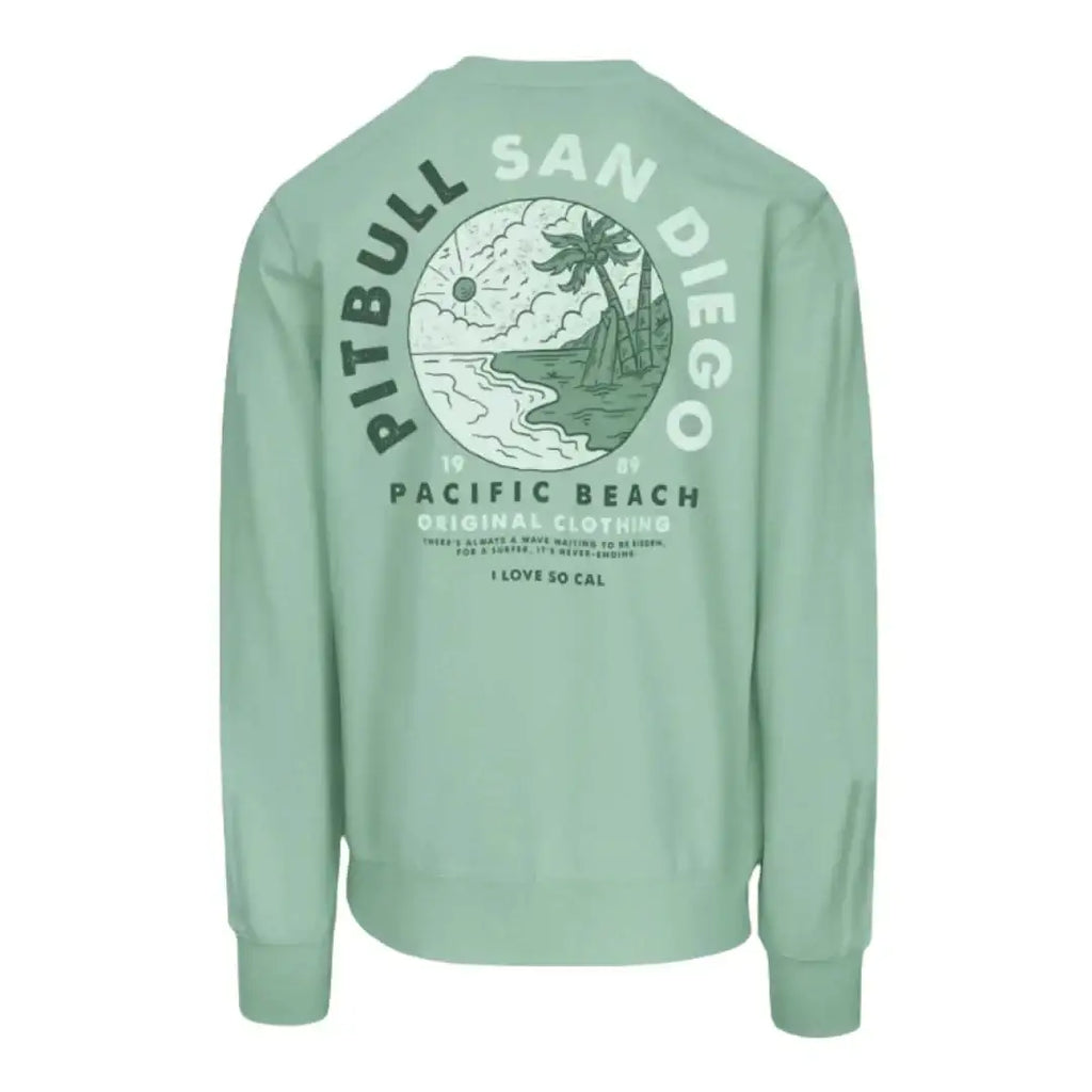 pitbull-herren-sweatshirt-planet-surf-in-light-mint-1 - JeanZone