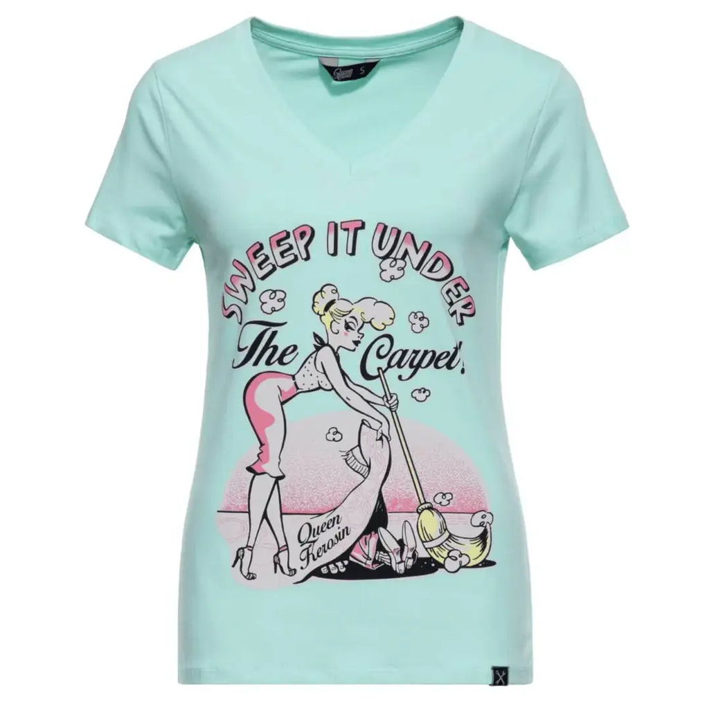 queen-kerosin-damen-cartoon-t-shirt-sweep-under-in-ocean-wave-1 - JeanZone